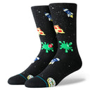 M545C19SPF.BLK, BLACK, SPACE FOOD, STANCE SOCKS, MENS CREW SOCKS, FALL 2019