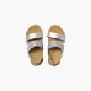 Reef Reef Girls Kids Little Cushion Bounce Vista Flip Flops SILVER 3-4 Youth Girls Sandals 5T to 13T and 1 to 7 US Size