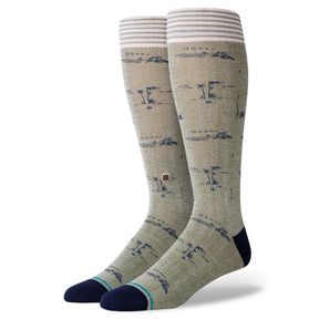 Stance Stance Isle Tropics Crew Socks GREEN M Mens Socks
