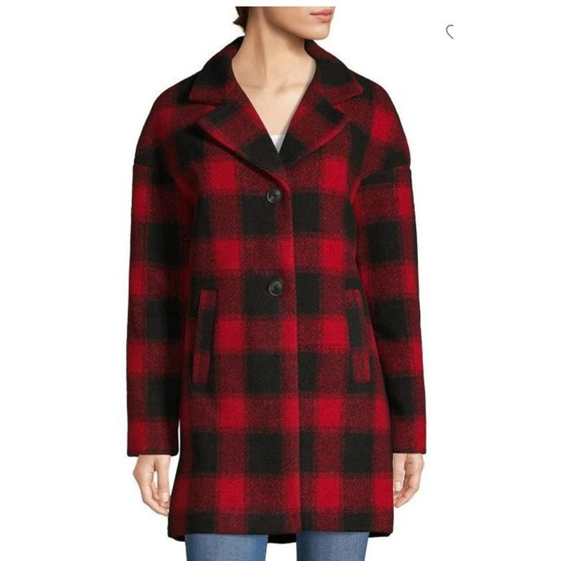 22lmh838-rebk Guess Plaid Jacket red/black front