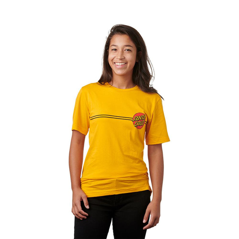 44151288, Santa Cruz, Classic Dot Tee, Gold, Womens T-Shirts, Short Sleeve Shirts, Fall 2019