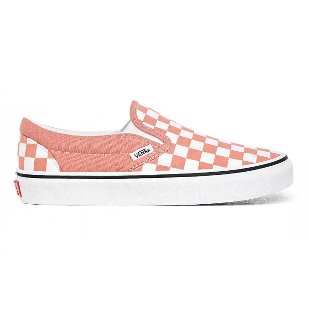 vans checkered rose shoes