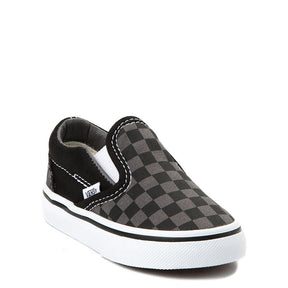Vans Vans Toddler Slip On Boys BLACK-GREY 5T Youth Boys Skate Shoes 5T-13T & 1-7 US Size