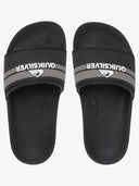 Quiksilver Quiksilver Rivi Youth Slides BLACK-GREY 11 Youth Boys Sandals 5T to 13T and 1 to 7 US Size