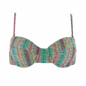 L Space L Space Demi Underwire Bandeau Womens Bikini Tops MULTI S Womens Bikini Tops