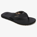 Quiksilver Quicksilver Island Oasis Mens Sandals Black-Brown 9 Mens Sandals Flip Flop 5 to 11