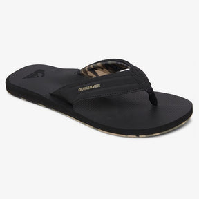 Quiksilver Quicksilver Island Oasis Mens Sandals Black-Brown 9 Mens Sandals Flip Flop 5 to 11