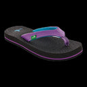Sanuk Sanuk Yoga Mat Girls Sandals BLACK-LIGHT PINK 1 Youth Girls Sandals 5T to 13T and 1 to 7 US Size