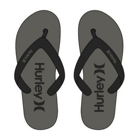 Hurley Hurley Men's One and Only Flip Flop Gray/Black 8 Mens Sandals Flip Flop 5 to 11