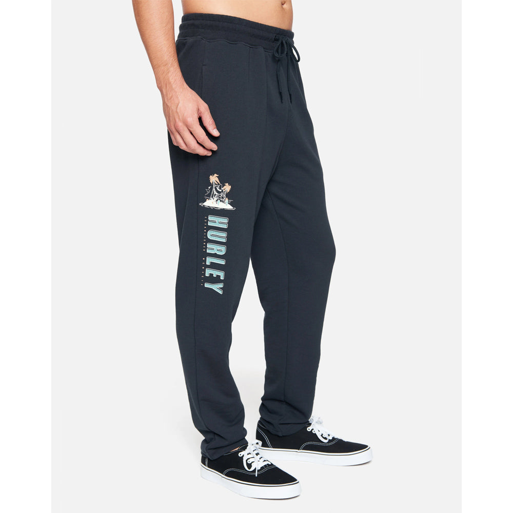 Hurley Mens Lazy Days Pants L Off Noir