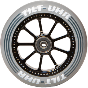 The UHR Wheels are part of Tilt’s Stage III collection which brings scooter wheel performance to the next level. The Ultra High Rebound formula is focused on rebound. Higher rebound gives you more speed and the smoothness while riding. The pregreased bearings and precisions spacers make assembly as easy as a feeble grind. Whether you're in the park or in the streets, the UHR wheels will maintain speed through whichever line you choose.  TILT - UHR WHEELS Colour: Slate position: verical  05-16-650