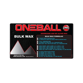 One Ball Jay ONE BALL BULK F-1 WHITE ALL TEMP WAX - 750G White 750g Snowboard Waxing Tools