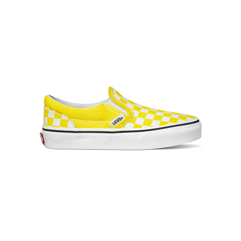 Van Checkerboard Slip On Youth Skate Shoes